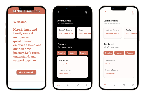 Genderstanding app screenshots